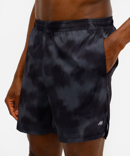 short masculino esportivo ace estampado preto M short masculino esportivo ace estampado preto M