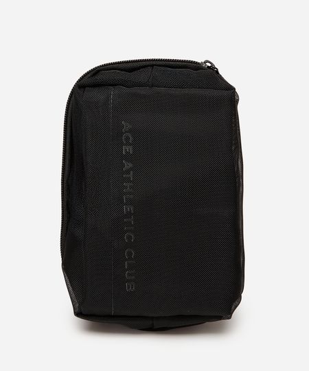 pochete de tela esportiva ace preta UNICO