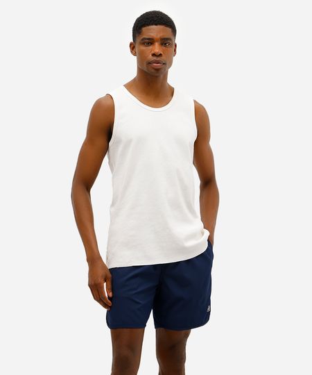 short masculino cós elástico bolso com zíper azul M short masculino cós elástico bolso com zíper azul M