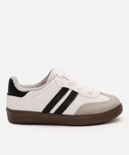 tênis bossa infantil com recortes ace branco 20 tênis bossa infantil com recortes ace branco 20