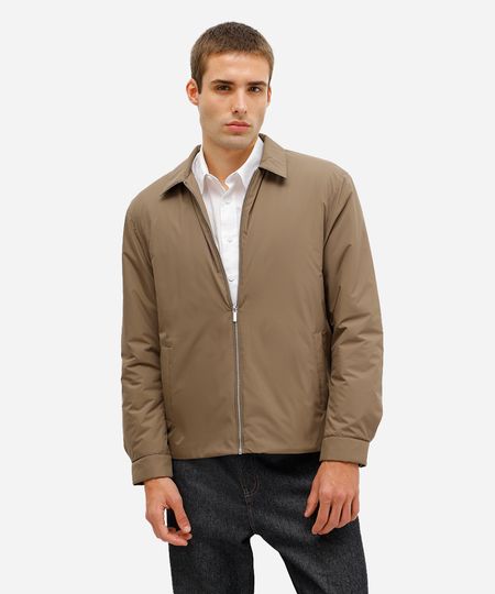 jaqueta masculina com bolsos marrom G jaqueta masculina com bolsos marrom G