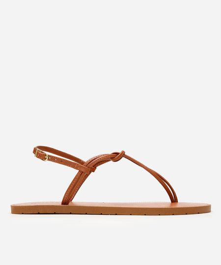 rasteirinha tiras finas oneself marrom 39-40 rasteirinha tiras finas oneself marrom 39-40