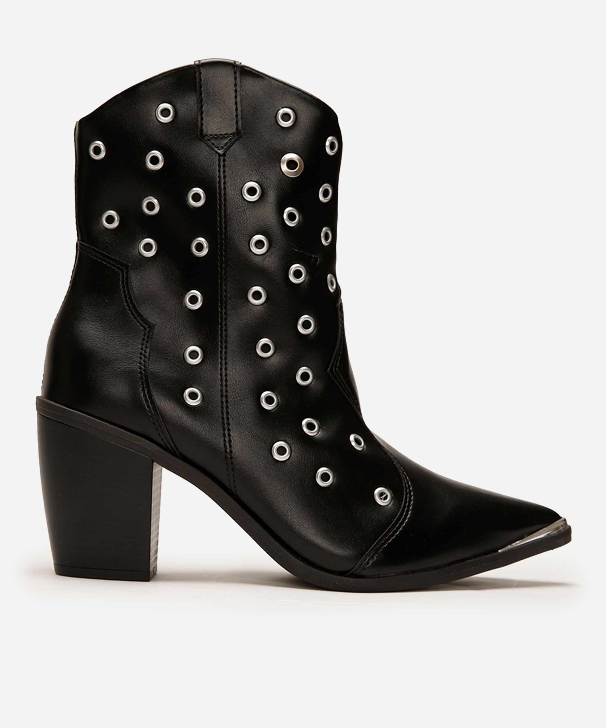 bota feminina ilhós vizzano preta