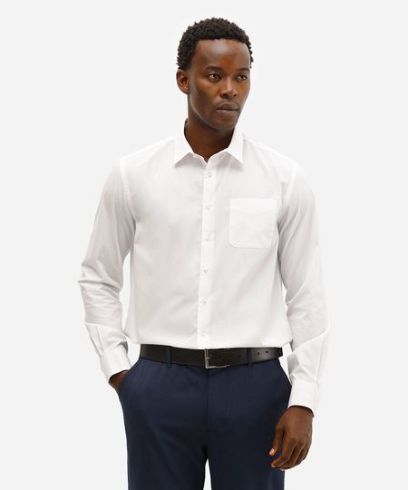 camisa manga longa com bolso branco 1 camisa manga longa com bolso branco 1