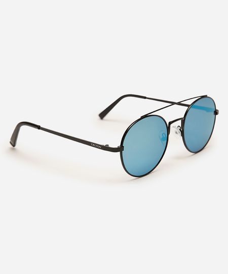 óculos de sol redondo triton unissex preto UNICO óculos de sol redondo triton unissex preto UNICO