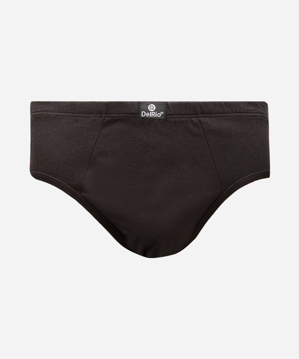 cueca slip de algodão delrio preto