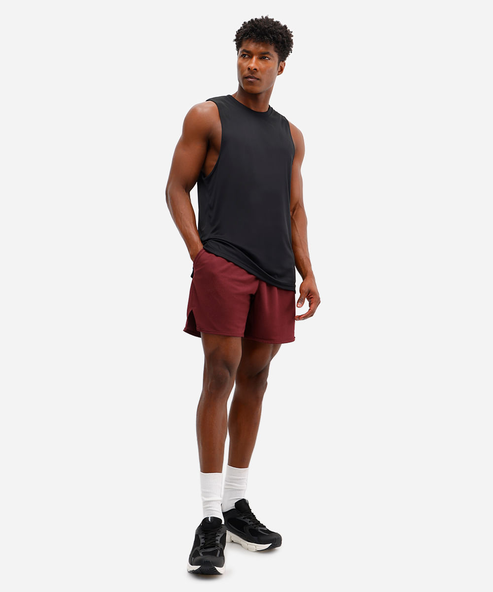 bermuda masculina esportiva ace texturizada vinho