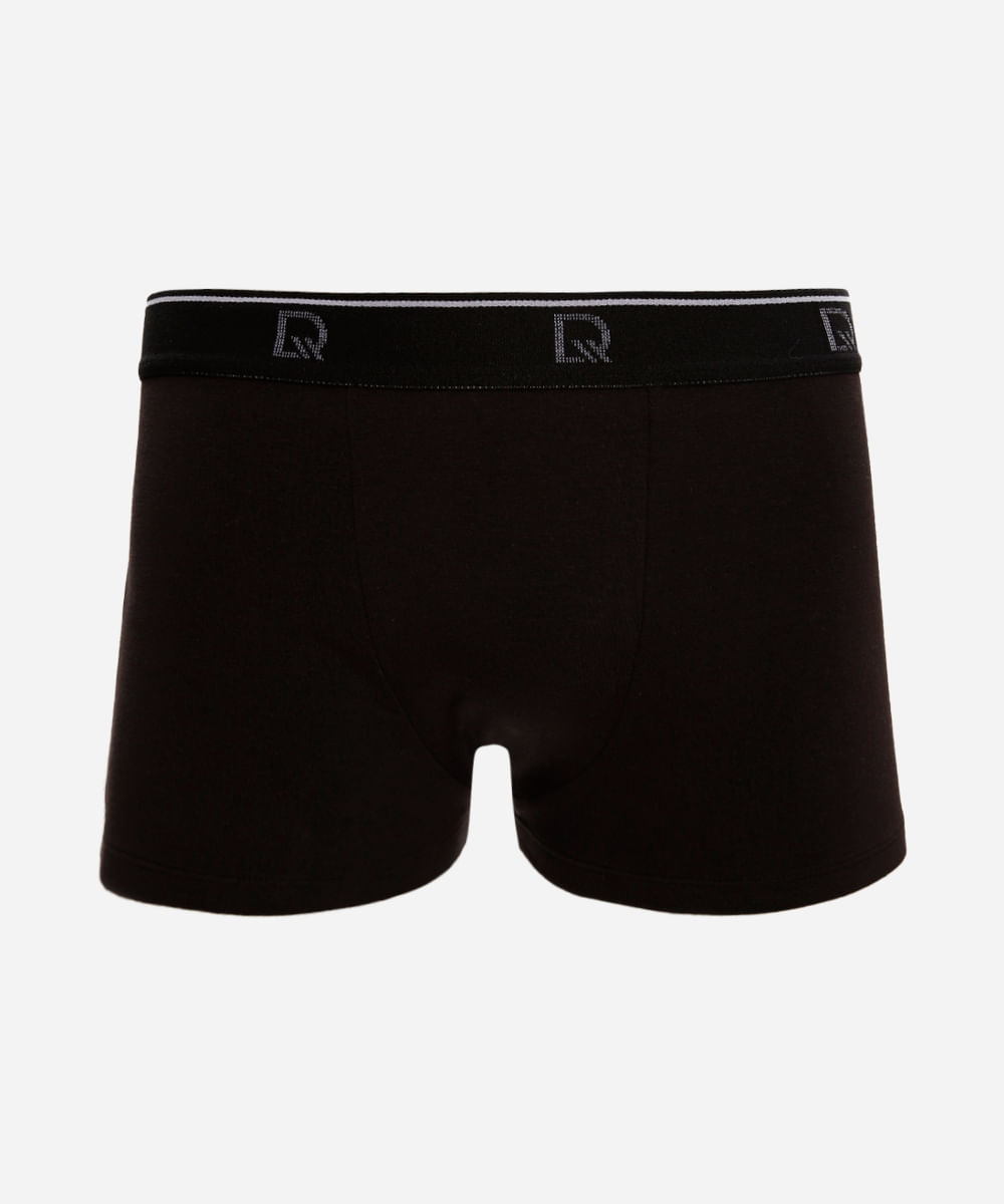 cueca boxer de algodão delrio preta