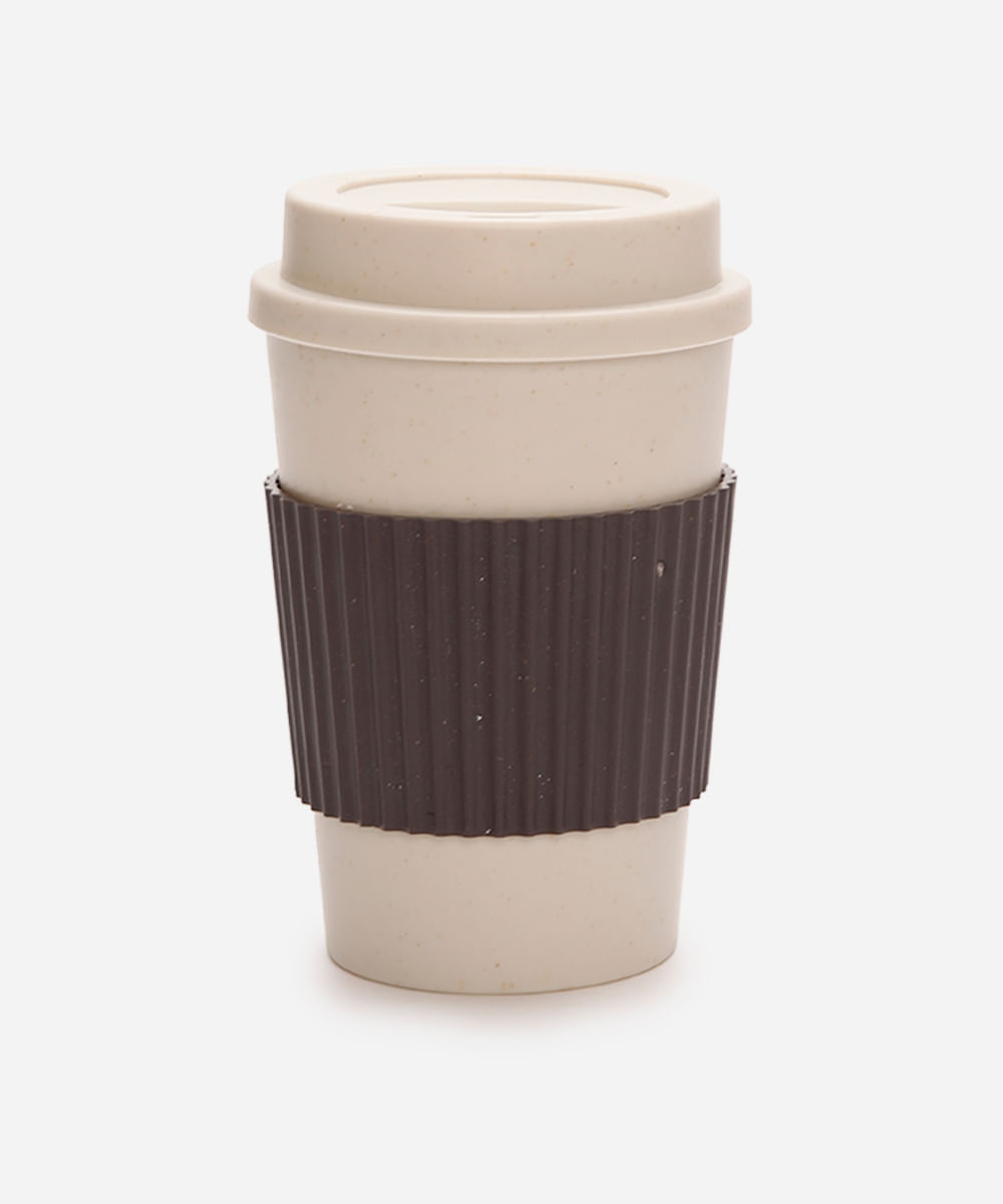 copo de viagem 450ml bege