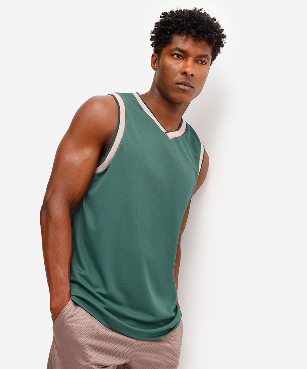 regata basquete masculina esportiva ace verde