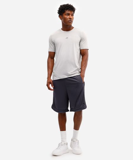 bermuda masculina esportiva ace texturizada cinza P bermuda masculina esportiva ace texturizada cinza P