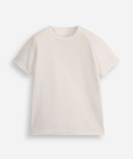 camiseta infantil manga curta canelada off white 8 camiseta infantil manga curta canelada off white 8