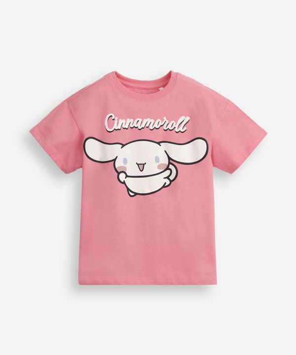camiseta infantil de algodão manga curta cinnamoroll rosa 10