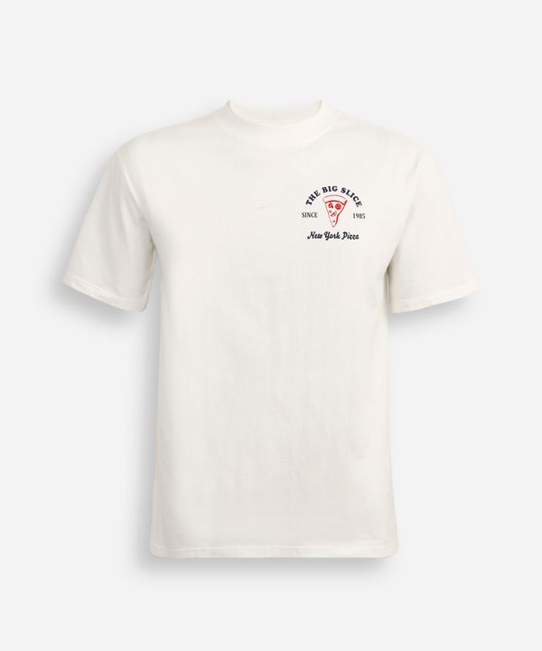 camiseta oversized juvenil de algodão the big slice off white 10