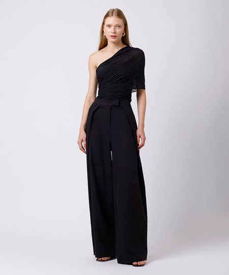 calça feminina de alfaiataria com pregas mindset preta 40 calça feminina de alfaiataria com pregas mindset preta 40