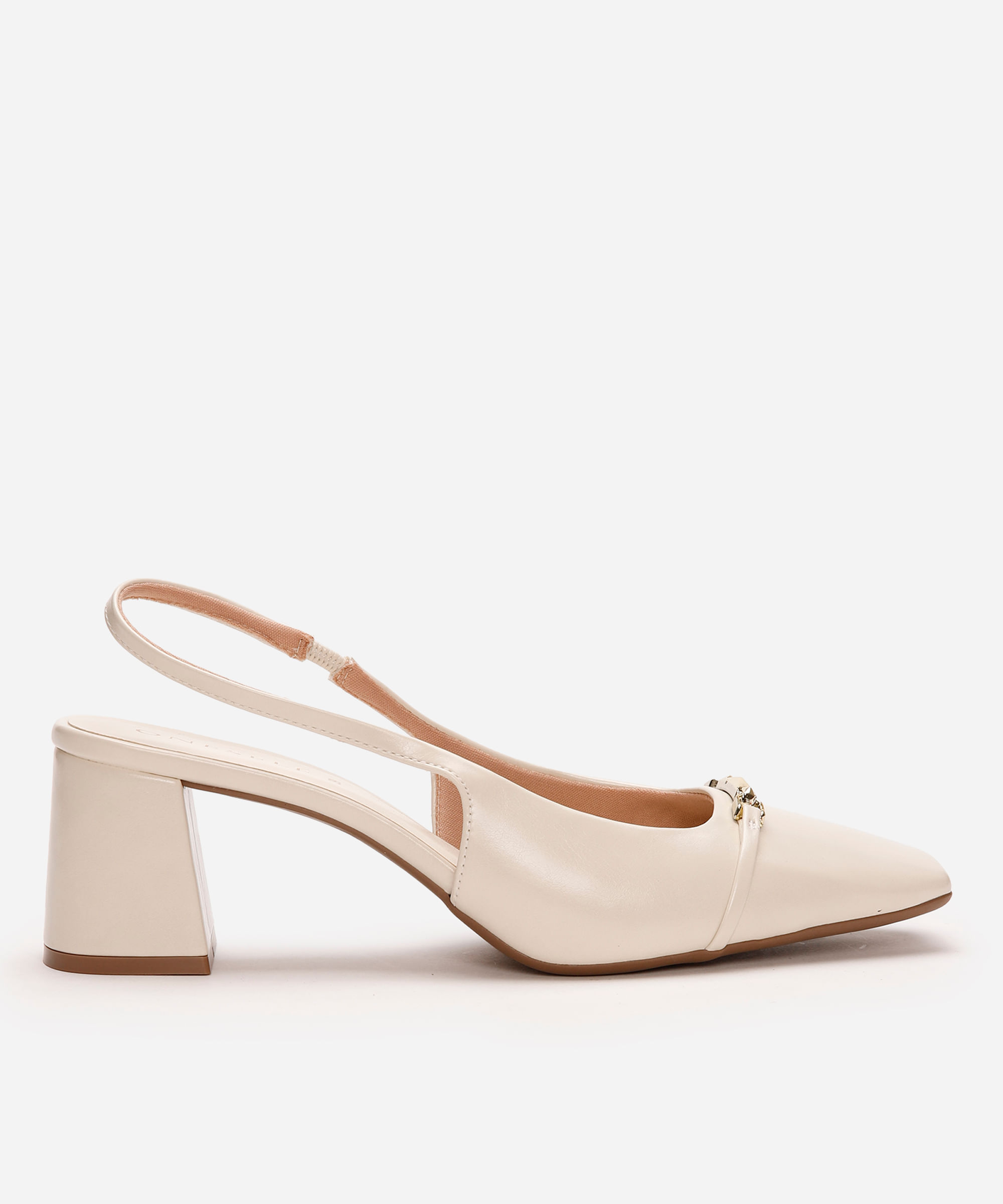 scarpin feminino com bridão oneself off white