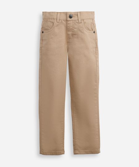 calça skinny infantil de sarja bege 4 calça skinny infantil de sarja bege 4