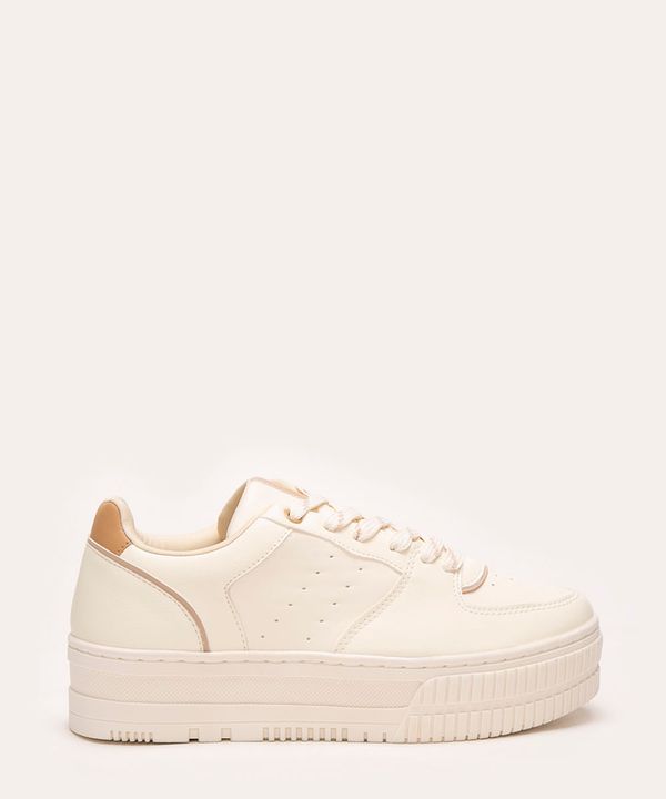 tênis casual cano baixo plataforma off white 36