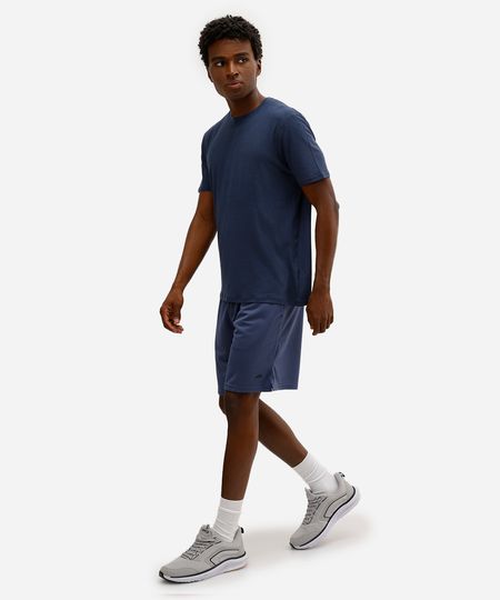 bermuda masculina esportiva ace texturizada azul M