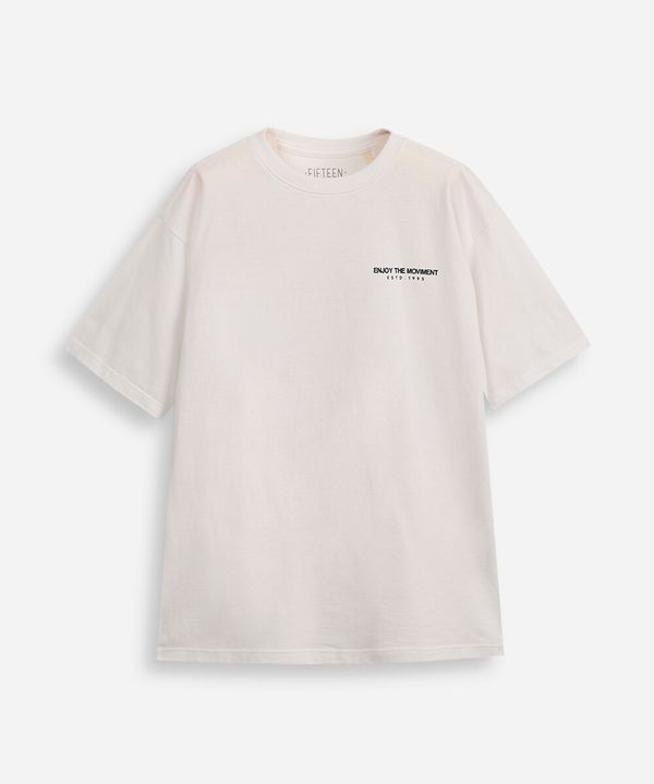 camiseta comfort juvenil de algodão enjoy the moviment off white 10