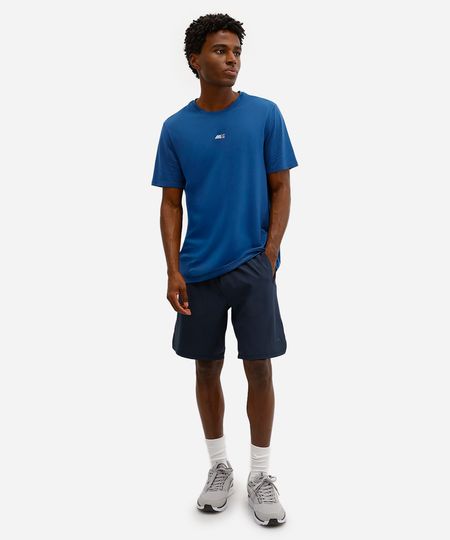 short masculino esportivo ace com recortes azul P short masculino esportivo ace com recortes azul P