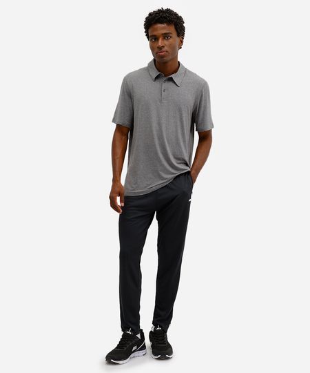 calça slim com recorte elástico e zíper esportiva ace preta P calça slim com recorte elástico e zíper esportiva ace preta P