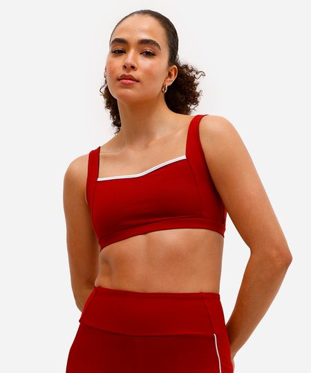 top feminino esportivo ace decote quadrado vinho P top feminino esportivo ace decote quadrado vinho P