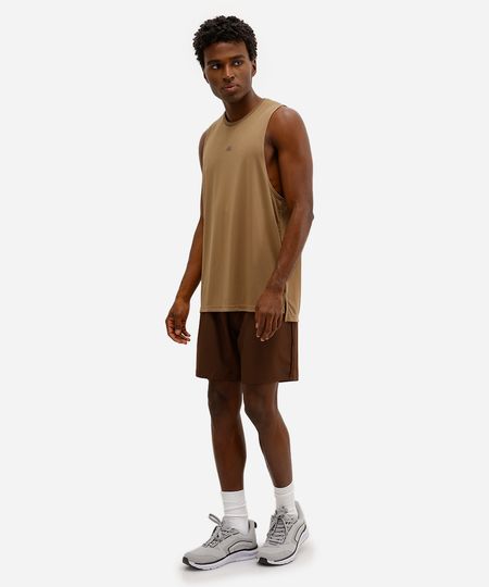 short esportivo ace masculino cós elástico marrom P