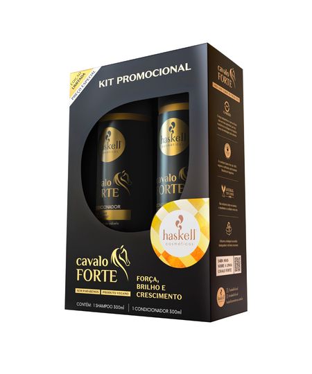 kit haskell cavalo forte shampoo e condicionador 300ml 300 ML kit haskell cavalo forte shampoo e condicionador 300ml 300 ML