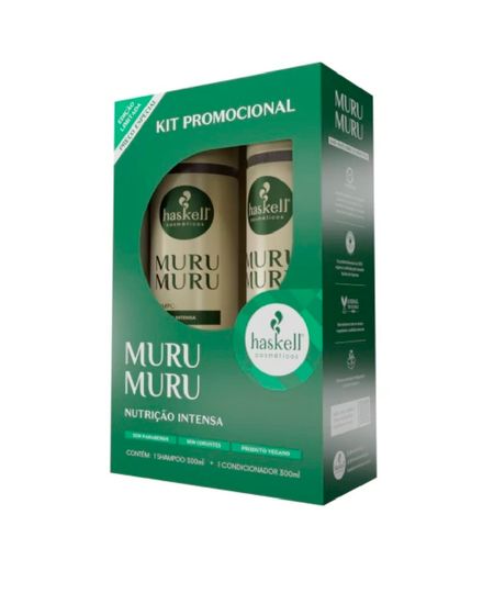 kit haskell murumuru shampoo e condicionador 300ml 300 ML kit haskell murumuru shampoo e condicionador 300ml 300 ML