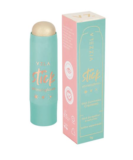iluminador stick vizzela shine e glow 01 7g UNICO iluminador stick vizzela shine e glow 01 7g UNICO