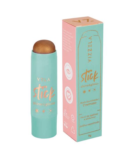 iluminador stick vizzela shine e glow 04 7g UNICO iluminador stick vizzela shine e glow 04 7g UNICO