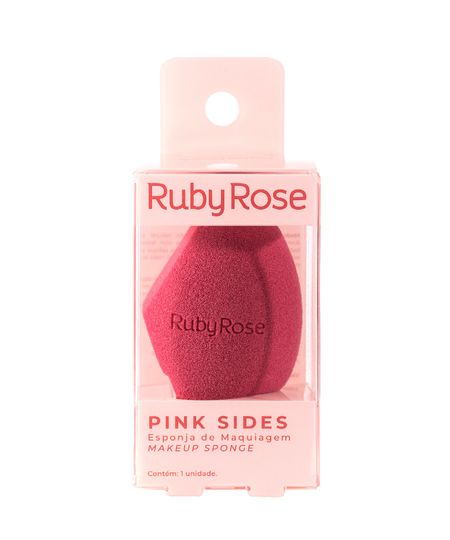 esponja para maquiagem ruby rose pink sides UNICO esponja para maquiagem ruby rose pink sides UNICO