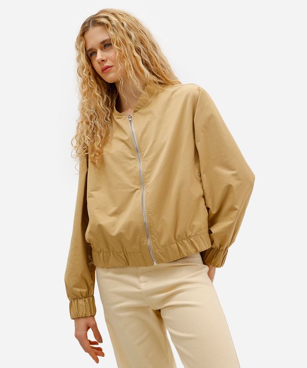 jaqueta bomber feminina com algodão amarela GG