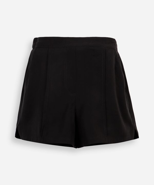 short de alfaiataria juvenil com nervura - preto 14