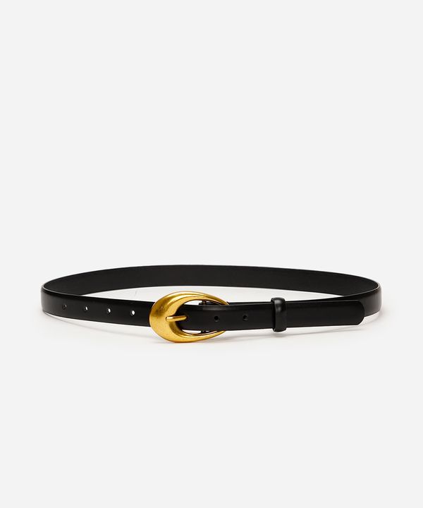 cinto com fivela orgânica preto 95CM