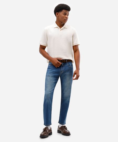 calça slim masculina jeans azul 38