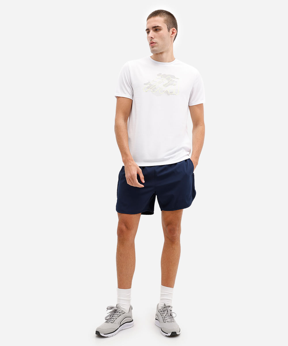 short masculino esportivo ace azul