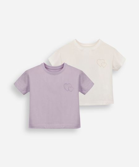 kit 2 camisetas infantis de algodão colorida 2 kit 2 camisetas infantis de algodão colorida 2