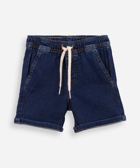 bermuda infantil malha denim azul 2 bermuda infantil malha denim azul 2