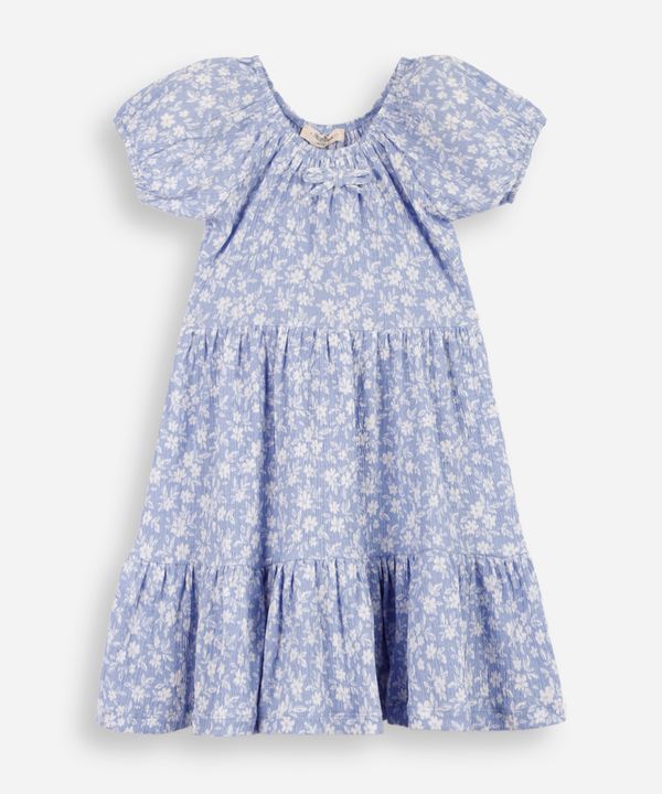 vestido infantil 3 marias liberty azul 6