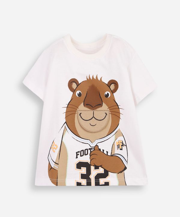 camiseta infantil capivara interativa college off white 3