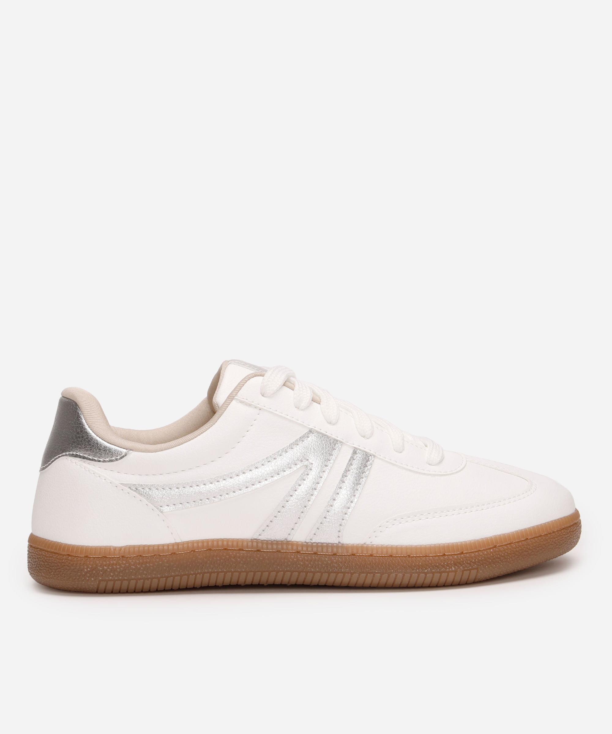 tênis bossa com recortes bicolor ace cinza