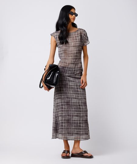 saia midi feminina xadrez mindset colorida 34 saia midi feminina xadrez mindset colorida 34