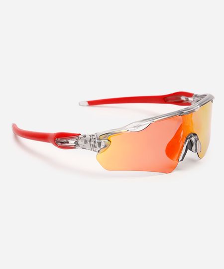 óculos de sol esportivo ace unissex vermelho UNICO