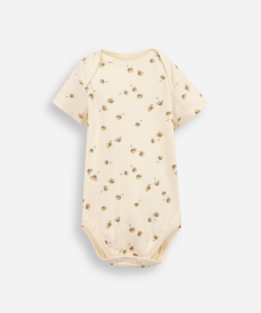 body baby abelhas amarelo