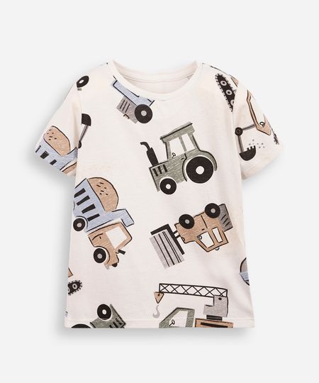 camiseta infantil carrinhos bege 4 camiseta infantil carrinhos bege 4
