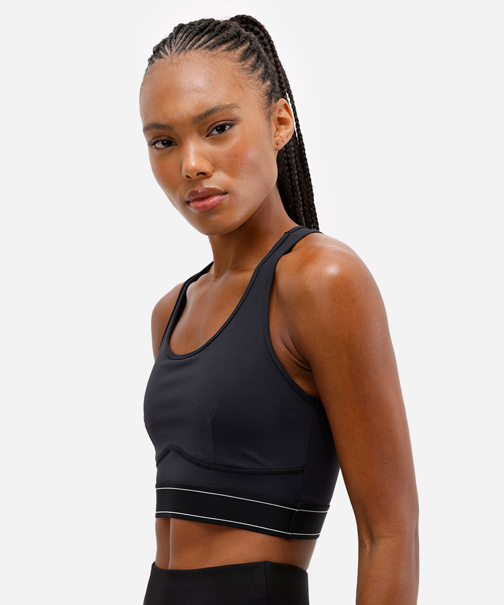 top nadador feminino esportivo ace preto
