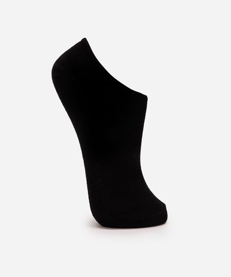 meia feminina soquete básica preta 34-39 meia feminina soquete básica preta 34-39