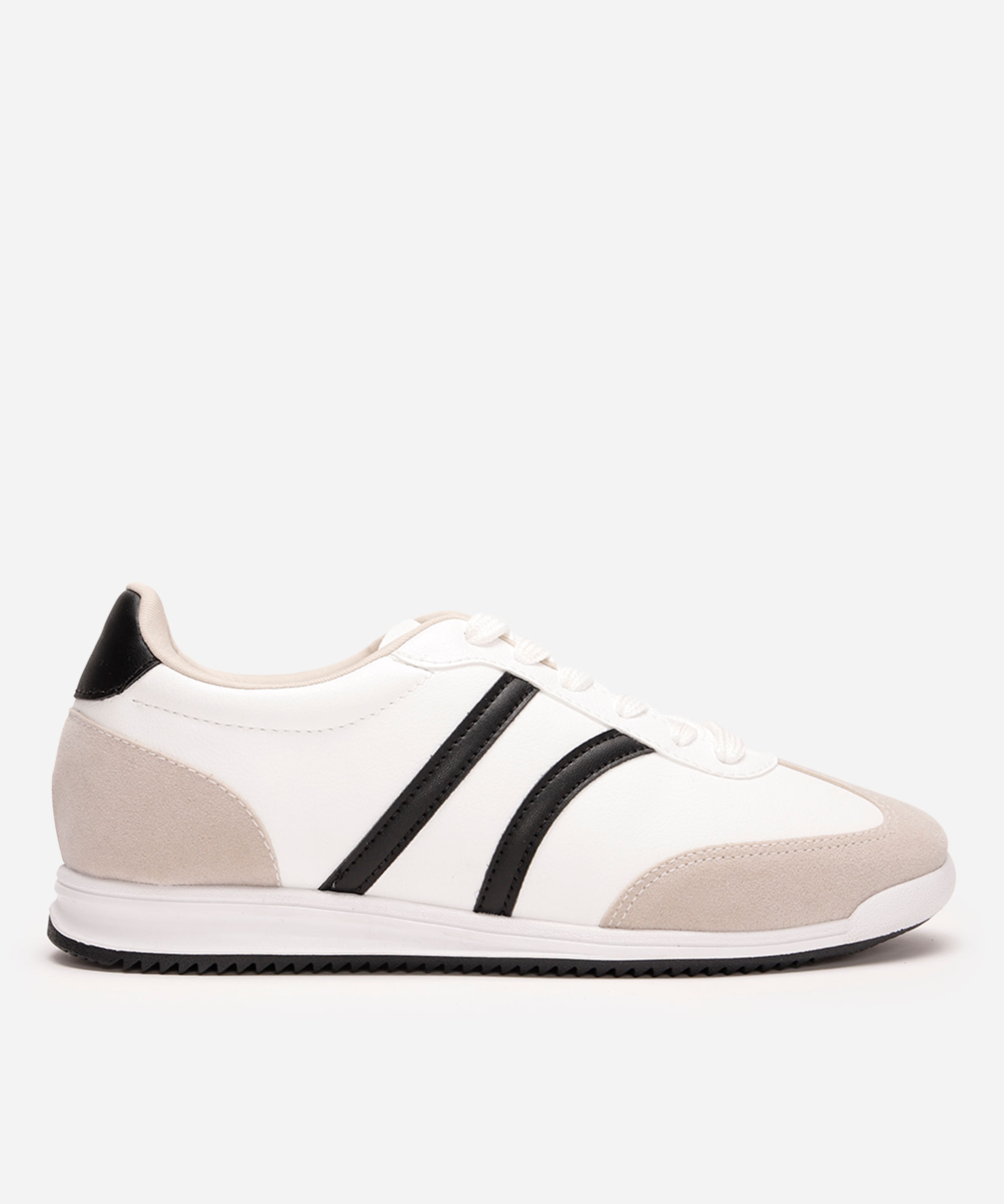 tênis casual com recortes ace preto